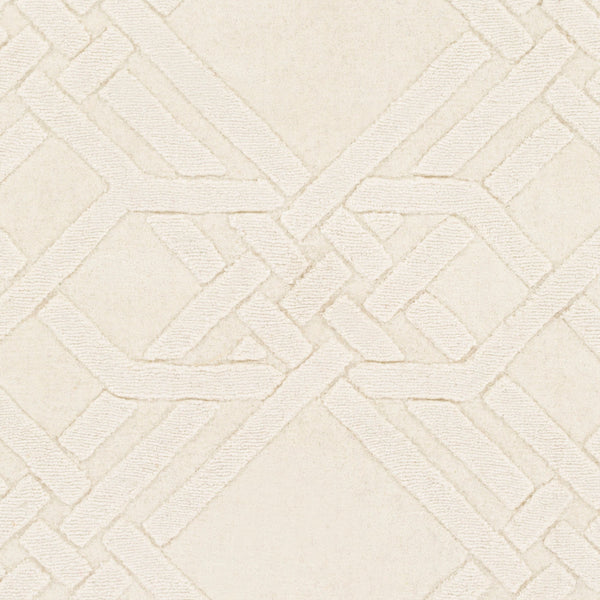 Surya The Oakes Oak-6001 Handmade Wool Rug 2'6" X 8' – Modern Decor, Exquisite Craftsmanship, Medium Pile Cream Wool Oak6001-268