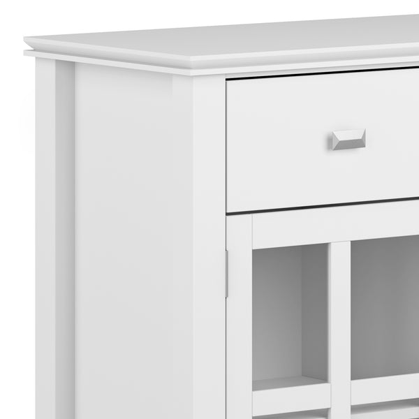 English Elm Artisan Solid Wood Sideboard Buffet In White - Handcrafted Storage Solution For Elegant Spaces B136P158390