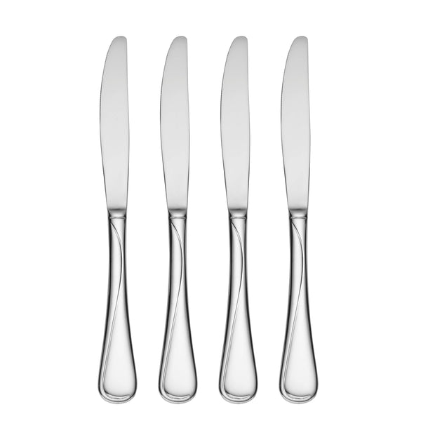 Lenox Oneida Flight Everyday Flatware Dinner Knives, Set of 4 Metallic, STAINLESS METAL 2865004E