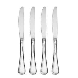 Lenox Oneida Flight Everyday Flatware Dinner Knives, Set of 4 Metallic, STAINLESS METAL 2865004E