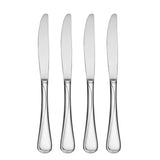 Oneida Flight 4-Piece Dinner Knives Set, 18/0 Stainless Steel, Mirror Finish, Dishwasher Safe