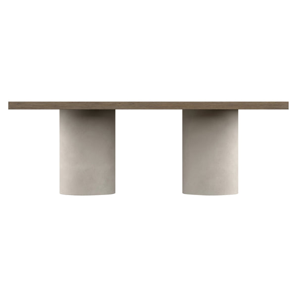 Bernhardt Bernhardt Casa Paros Dining Table With Extendable 24" Leaf, White Oak Top & Bedrock Pedestals K1854