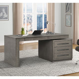 Parker House Pure Modern Executive Desk Moonstone Oak Solids / Oak Veneers PUR#480-2