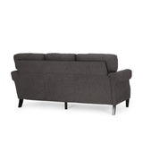 Christopher Knight Home® - Noble House - Burkehaven Contemporary Fabric 3 Seater Sofa with Nailhead Trim