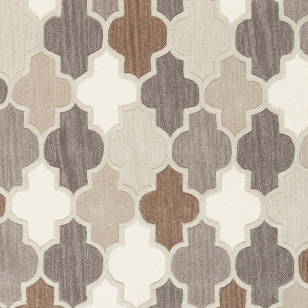 Livabliss Oasis Hand-tufted Wool Blend Area Rug Cottage Style for Large Living Dining Rooms Charcoal, Taupe 8' x 11' OAS1088-811