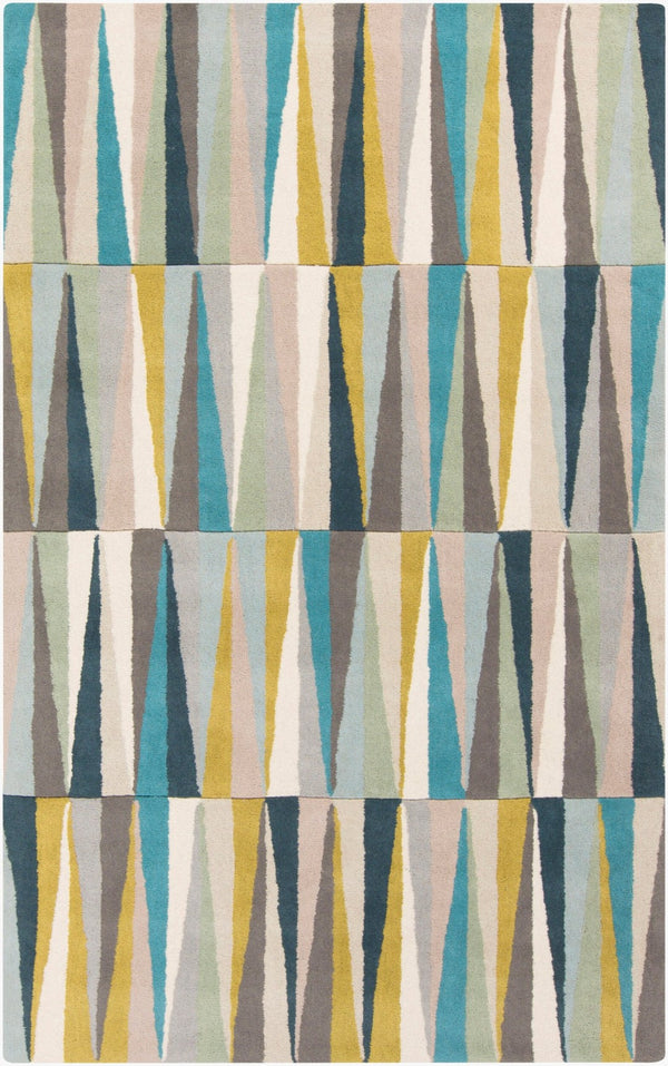 Livabliss Oasis Hand Tufted Wool Area Rug for Entryways Bathrooms and Accent Spaces Ice Blue, Blue 2' x 3' OAS1095-23