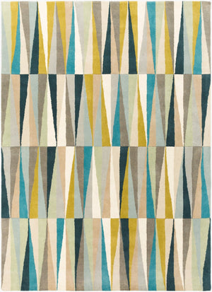 Livabliss Oasis Hand Tufted Wool Area Rug for Entryways Bathrooms and Accent Spaces Ice Blue, Blue 8' x 11' OAS1095-811