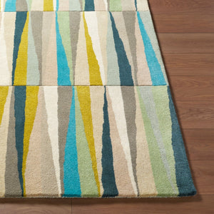 Livabliss Oasis Hand Tufted Wool Area Rug for Entryways Bathrooms and Accent Spaces Ice Blue, Blue 2' x 3' OAS1095-23