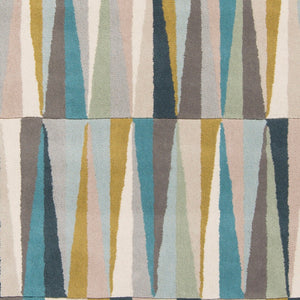Livabliss Oasis Hand Tufted Wool Area Rug for Entryways Bathrooms and Accent Spaces Ice Blue, Blue 2' x 3' OAS1095-23