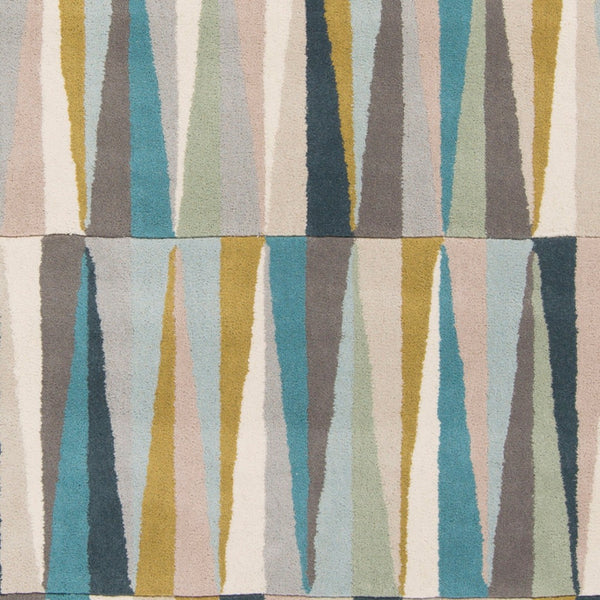 Livabliss Oasis Hand Tufted Wool Area Rug for Entryways Bathrooms and Accent Spaces Ice Blue, Blue 2' x 3' OAS1095-23