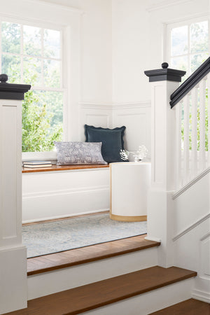 Surya Once Upon A Time Oat-2300 Handmade Wool Area Rug - Enchanting Low Pile Design With Fringe Detail Light Gray Wool Oat2300-23