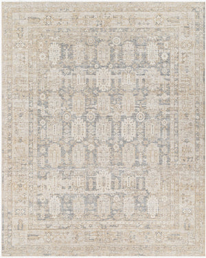 Surya Once Upon A Time Oat-2300 Handmade Wool Area Rug - Enchanting Low Pile Design With Fringe Detail Tan Wool Oat2303-23