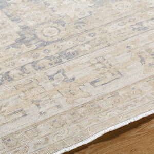 Once Upon a Time OAT-2303 9'10" x 12'6" Machine Woven Rug OAT2303-910126  Tan, Gray, Light Gray, Ivory, Light Brown Surya