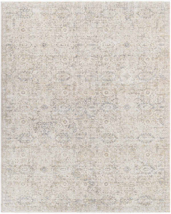 Once Upon a Time OAT-2304 9'10" x 12'6" Machine Woven Rug OAT2304-910126  Light Gray, Ivory, Gray, Tan, Light Brown Surya
