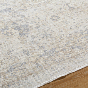 Once Upon a Time OAT-2304 9'10" x 12'6" Machine Woven Rug OAT2304-910126  Light Gray, Ivory, Gray, Tan, Light Brown Surya