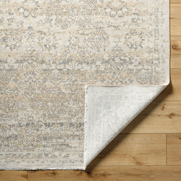 Once Upon a Time OAT-2306 9'10" x 12'6" Machine Woven Rug OAT2306-910126  Light Gray, Gray, Ivory, Tan, Light Brown Surya