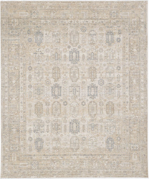 Surya Once Upon A Time Oat-2300 Handmade Wool Area Rug - Enchanting Low Pile Design With Fringe Detail Ivory Wool Oat2307-23