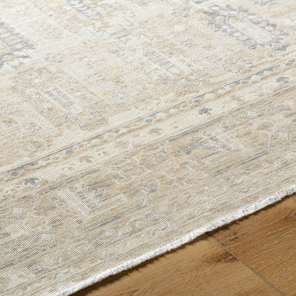 Once Upon a Time OAT-2307 9'10" x 12'6" Machine Woven Rug OAT2307-910126  Ivory, Light Gray, Tan, Medium Gray, Gray Surya