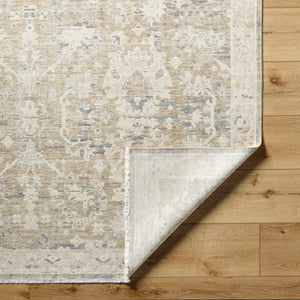 Once Upon a Time OAT-2308 9'10" x 12'6" Machine Woven Rug OAT2308-910126  Light Brown, Light Gray, Ivory, Gray, Tan Surya