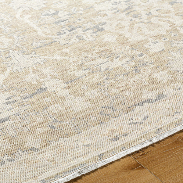 Once Upon a Time OAT-2308 9'10" x 12'6" Machine Woven Rug OAT2308-910126  Light Brown, Light Gray, Ivory, Gray, Tan Surya