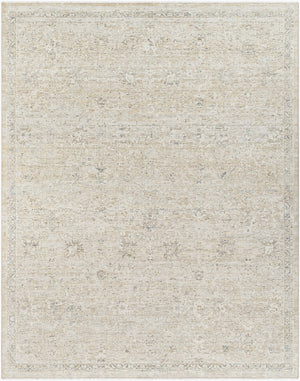 Surya Once Upon A Time Oat-2300 Handmade Wool Area Rug - Enchanting Low Pile Design With Fringe Detail Ivory Wool Oat2309-23
