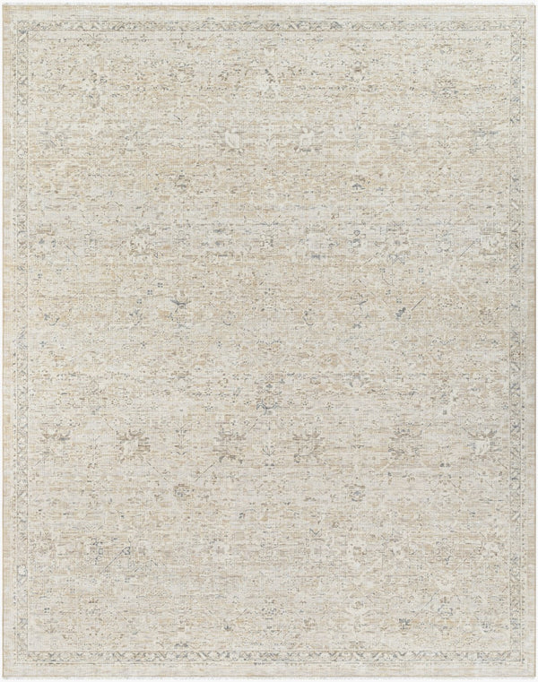Surya Once Upon A Time Oat-2300 Handmade Wool Area Rug - Enchanting Low Pile Design With Fringe Detail Ivory Wool Oat2309-23