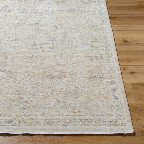 Once Upon a Time OAT-2309 9'10" x 12'6" Machine Woven Rug OAT2309-910126  Ivory, Light Gray, Tan, Light Brown, Gray Surya