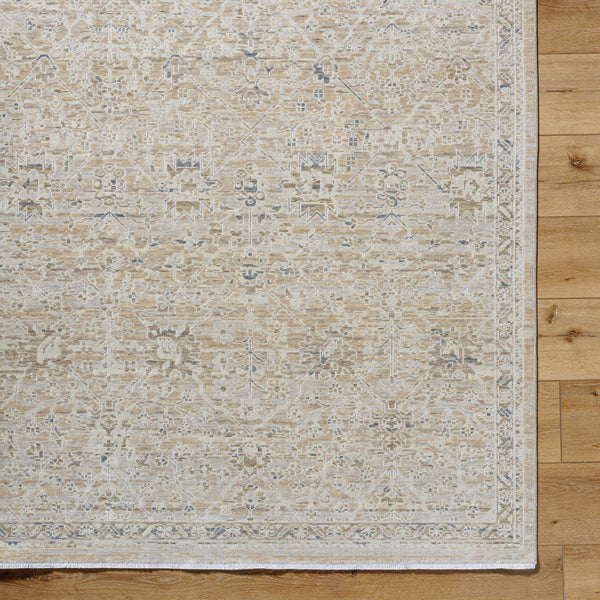 Once Upon a Time OAT-2309 9'10" x 12'6" Machine Woven Rug OAT2309-910126  Ivory, Light Gray, Tan, Light Brown, Gray Surya