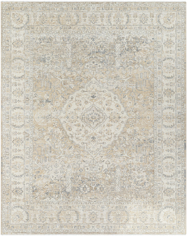 Once Upon a Time OAT-2310 9'10" x 12'6" Machine Woven Rug OAT2310-910126  Ivory, Light Gray, Gray, Tan, Light Brown Surya