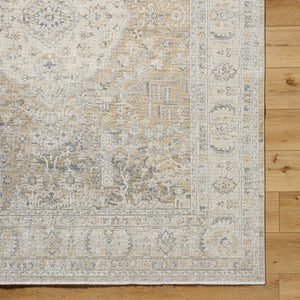 Once Upon a Time OAT-2310 9'10" x 12'6" Machine Woven Rug OAT2310-910126  Ivory, Light Gray, Gray, Tan, Light Brown Surya