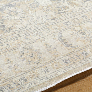 Once Upon a Time OAT-2310 9'10" x 12'6" Machine Woven Rug OAT2310-910126  Ivory, Light Gray, Gray, Tan, Light Brown Surya