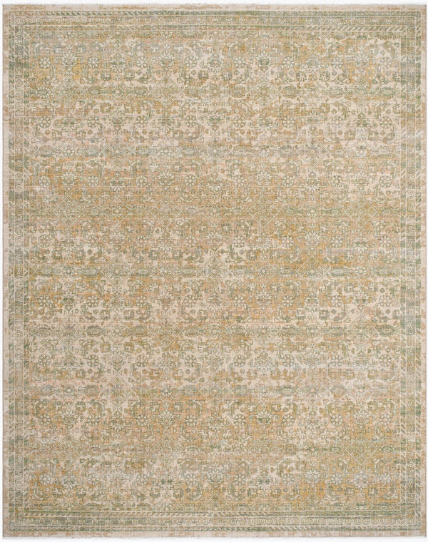 Surya Once Upon A Time Oat-2300 Handmade Wool Area Rug - Enchanting Low Pile Design With Fringe Detail Light Beige Wool Oat2312-211910