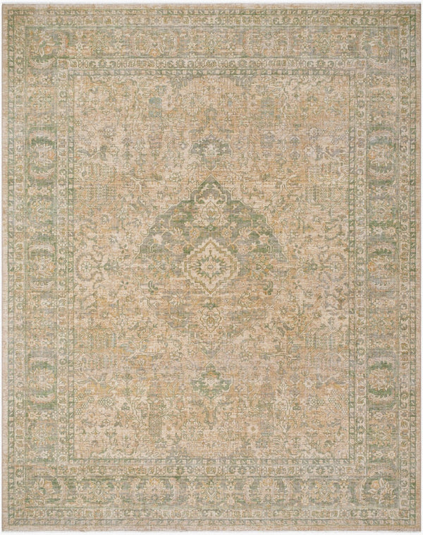 Surya Once Upon A Time Oat-2300 Handmade Wool Area Rug - Enchanting Low Pile Design With Fringe Detail Light Beige Wool Oat2313-8101110