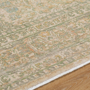 Surya Once Upon A Time Oat-2300 Handmade Wool Area Rug - Enchanting Low Pile Design With Fringe Detail Light Beige Wool Oat2313-8101110