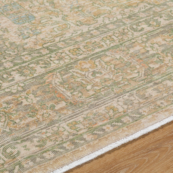Surya Once Upon A Time Oat-2300 Handmade Wool Area Rug - Enchanting Low Pile Design With Fringe Detail Light Beige Wool Oat2313-8101110
