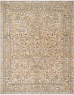 Surya Once Upon A Time Oat-2300 Handmade Wool Area Rug - Enchanting Low Pile Design With Fringe Detail Light Beige Wool Oat2314-910126