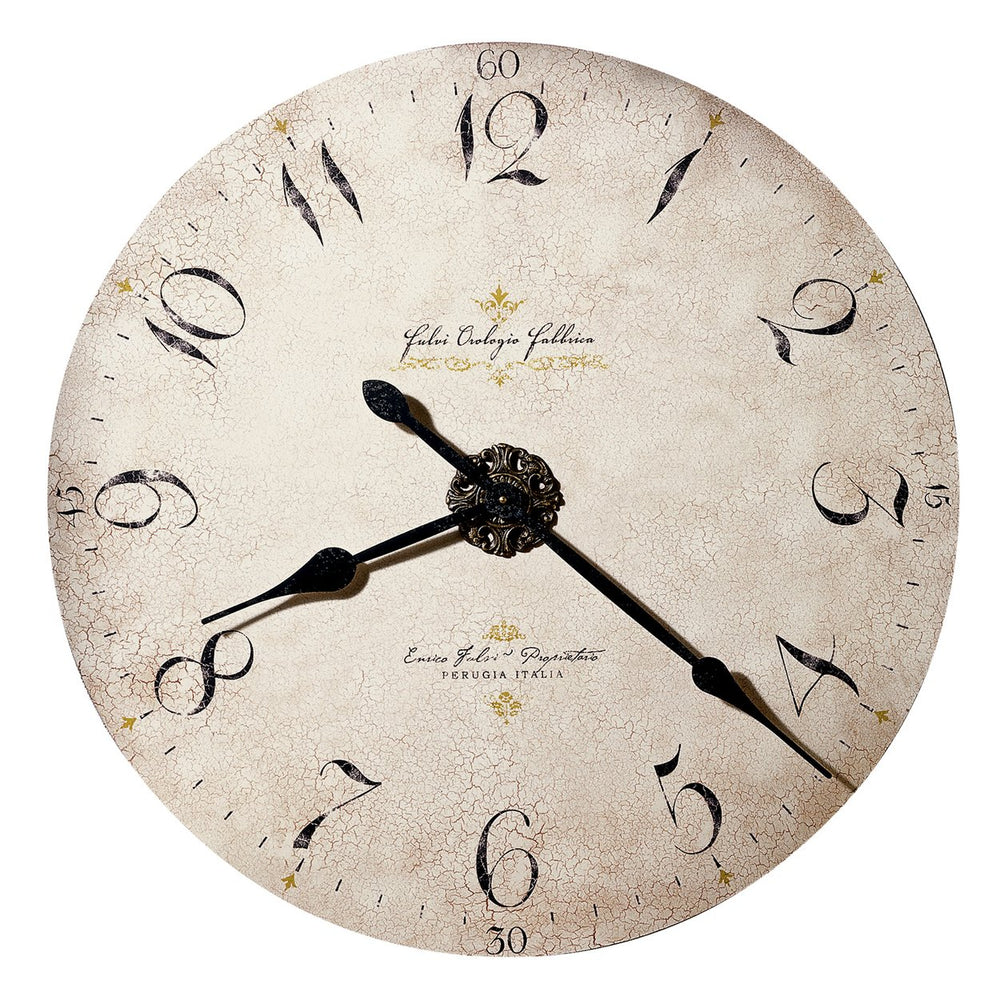 Hekman Furniture 620369 Enrico Fulvi Oversized Wall Clock - Antique Dial, Quartz Movement, Vintage Home Decor Accent  Enrico Fulvi Wall Clock 620369