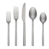 Cambridge Scout Sand 20-Piece Stainless Steel Flatware Set, Mirror Finish, Dishwasher Safe