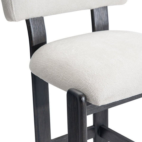 Bernhardt Bernhardt Baxter Upholstered Counter Stool with Wood Base for Kitchen or Bar L25581