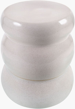 Livabliss Osambela Glazed Ceramic Barrel Garden Stool Indoor Outdoor Accent Side Table OBA003-181313