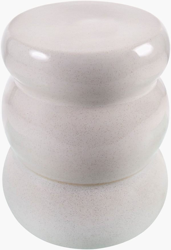 Livabliss Osambela Glazed Ceramic Barrel Garden Stool Indoor Outdoor Accent Side Table OBA003-181313