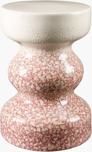 Livabliss Osambela Ceramic Garden Stool Sculptural Side Table for Patio Porch or Living Room OBA007-181212