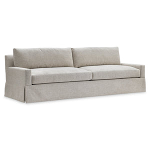 Bernhardt Bernhardt Sutton Three Seat Fabric Sofa Low Profile Tailored Skirt Living Room P5757A