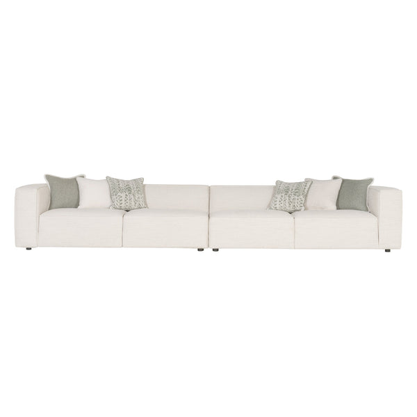 Bernhardt Bernhardt Bliss Sectional Offers Deep-Seat Comfort With Oversized Track Arms, Tailored Welt Detail, Customizable Layouts For Lasting Transitional Style And Support - Made to Order White/Cream 168" W x 40" D x 28" H K1956