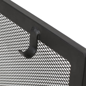 English Elm Christopher Knight Home® - FOLDING Iron Fireplace Screen with Doors & 4-Piece Tool Set, Matte Black Camelback Frame, 50.5" wide 67301.00