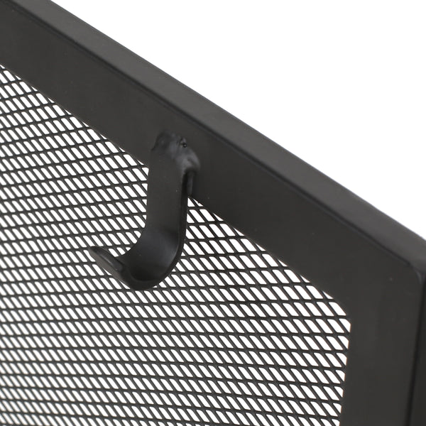 English Elm Christopher Knight Home® - FOLDING Iron Fireplace Screen with Doors & 4-Piece Tool Set, Matte Black Camelback Frame, 50.5" wide 67301.00