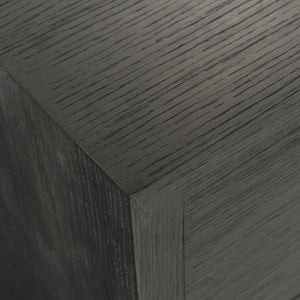 Bernhardt Bernhardt Keali Dresser With Ebonized Pine, Geometric Plinth Base, 4 Drawers & Cast-Aluminum Pulls 309054