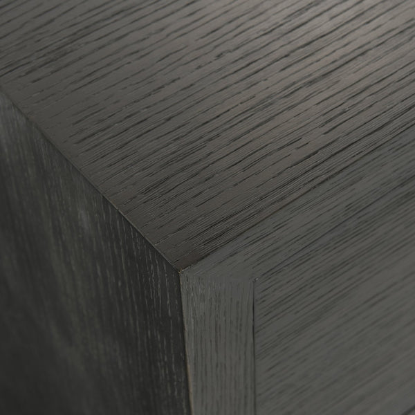 Bernhardt Bernhardt Keali Dresser With Ebonized Pine, Geometric Plinth Base, 4 Drawers & Cast-Aluminum Pulls 309054