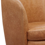 Parker House Parker Living Barolo - Vintage Saddle Swivel Club Chair Vintage Saddle Genuine Leather SBAR#912S-VGSA