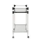 Christopher Knight Home® - Noble House - Mirren Modern Glass Bar Trolley